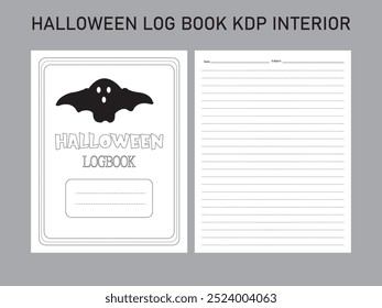 Halloween Log Book Kdp Interior Template
Size:8.5X11
300 Dpi