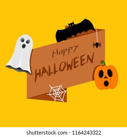 Halloween logo design vector