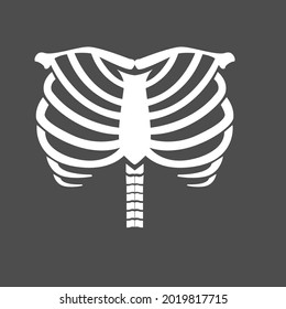 Halloween Logo Design Vector Ribs