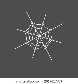 Halloween Logo Design Vector Spider Web