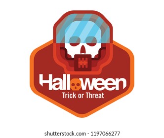 Halloween logo for greeting cards, invitations, posters.