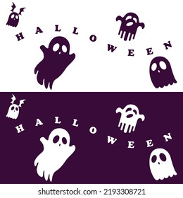 halloween logo with slogan template