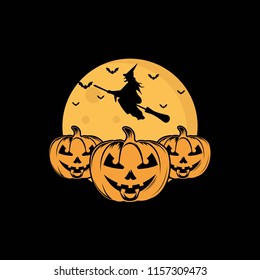 halloween logo template