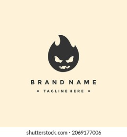Halloween logo vector design template
