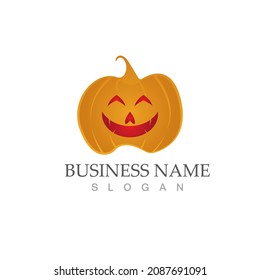 halloween logo vector illustration icon template
