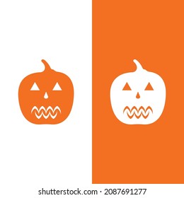 halloween logo vector illustration icon template