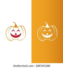 halloween logo vector illustration icon template