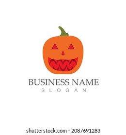 halloween logo vector illustration icon template