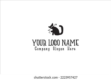 Halloween Logo Vector with witch theme