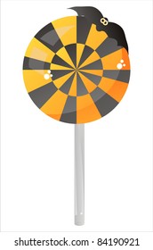halloween lollipop with bat