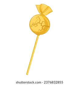 Halloween lollipop candy Trick or treat Vector illustration
