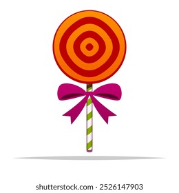 Halloween lollipop candy vector isolated illustration