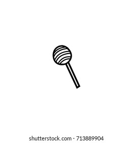 Halloween Lollipop - Hand Drawn Doodle Icon
