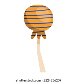 halloween lollipop sweet candy icon