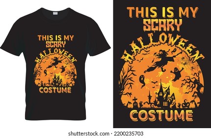  Halloween lover T-shirt design template easy to print all-purpose for men, women, children, girls, and boys. It is perfect for Clothes, Greeting Card, Posters, Banner, and Mug designs.
