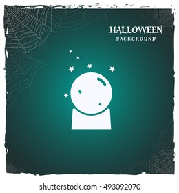 halloween magic ball. horror background