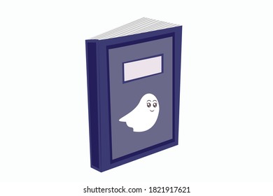 Vector de ilusión del libro mágico de Halloween