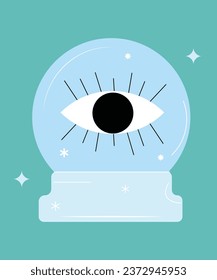 Halloween Magic Crystal Ball with Eye