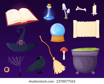 Halloween magic items for witchcraft