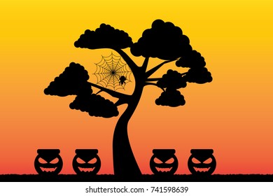 Halloween magic tree