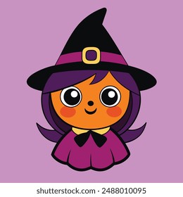 Halloween Magic Witches Vector Illustration.