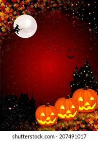 Halloween maple background