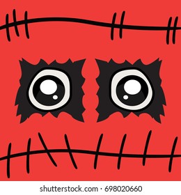 halloween mask horror background face