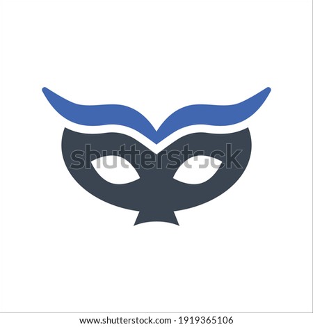 Halloween mask icon, Vector graphics