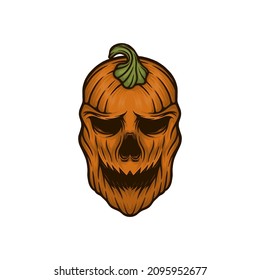 halloween mask scary vector illustration