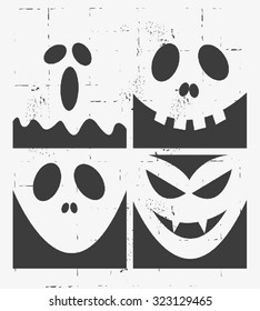 Halloween Masks Set Design