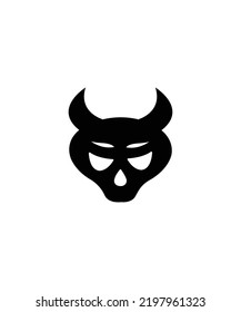 Halloween mast icon isolated on white background 