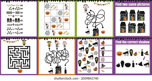 Halloween maze game for kids.