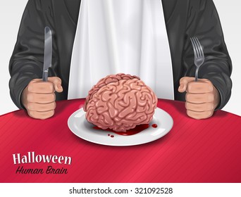 Halloween Menu - Human Brain