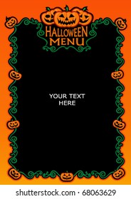 Halloween Menu Template