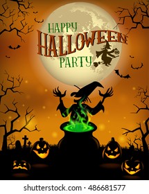 Halloween Menu Template in vector format