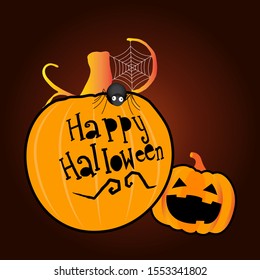 Halloween message vector backgrounds - Holiday event banner sign