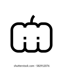 Halloween mini line, icon, background and graphic. The icon is black and white, linear  flat, vector, pixel perfect, minimal, suitable for web and print. 