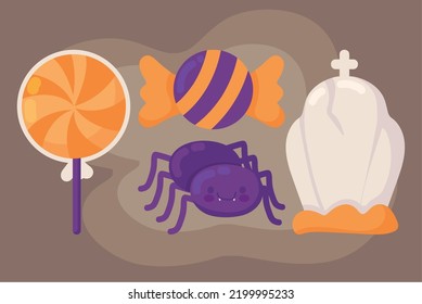 halloween miscellaneous, icon set design