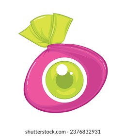 Halloween monster candies Trick or treat Vector illustration