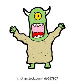 halloween monster cartoon