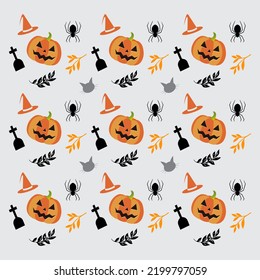 Halloween monster costume pattern design vector. Scary monster costume pattern design template vector