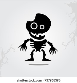 Halloween Monster Design Cute Cartoon