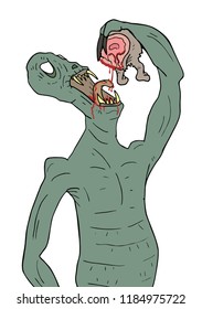 Halloween monster draw