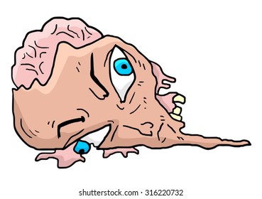 Halloween monster face