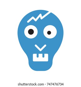   Halloween monster face icon