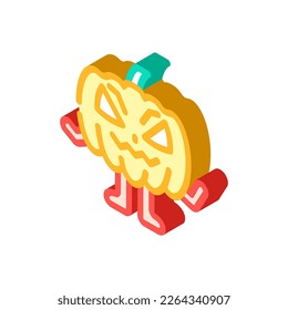 halloween monster funny isometric icon vector. halloween monster funny sign. isolated symbol illustration