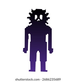 Vector de color degradado de monstruo de Halloween