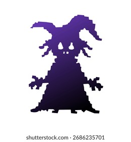 Farbverlauf-Vektor des Halloween-Monsters
