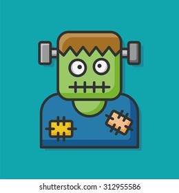 halloween monster icon