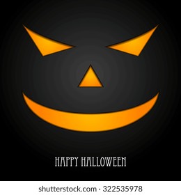 Abstraktes Vektordesign der Halloween-Monster-Maske